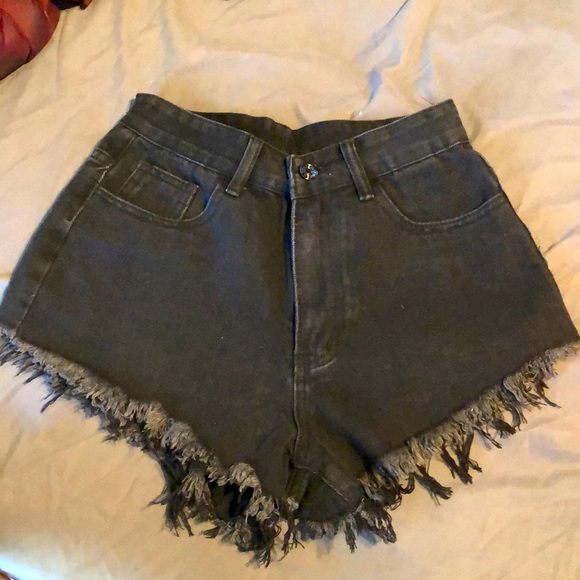 Black Flame Jean shorts - Picture 1 of 2